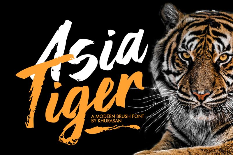 Asia Tiger Schriftart