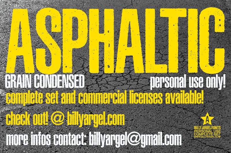 ASPHALTIC GRAIN Schriftart