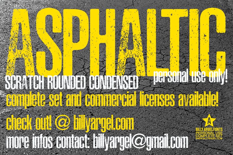 ASPHALTIC SCRATCH Schriftart
