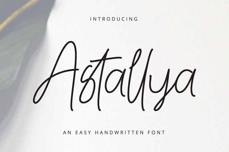 Astallya Schriftart