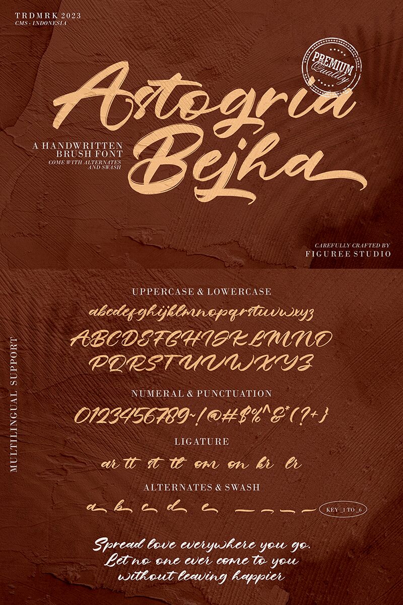 Astogria Bejha Schriftart