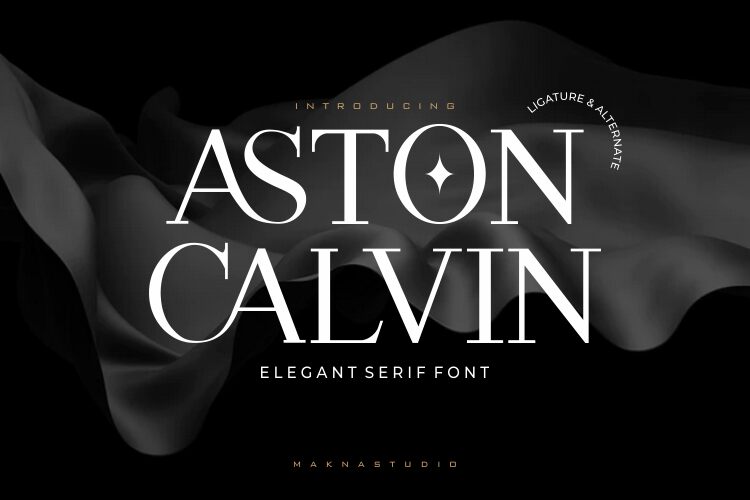 ASTON CALVIN Czcionka