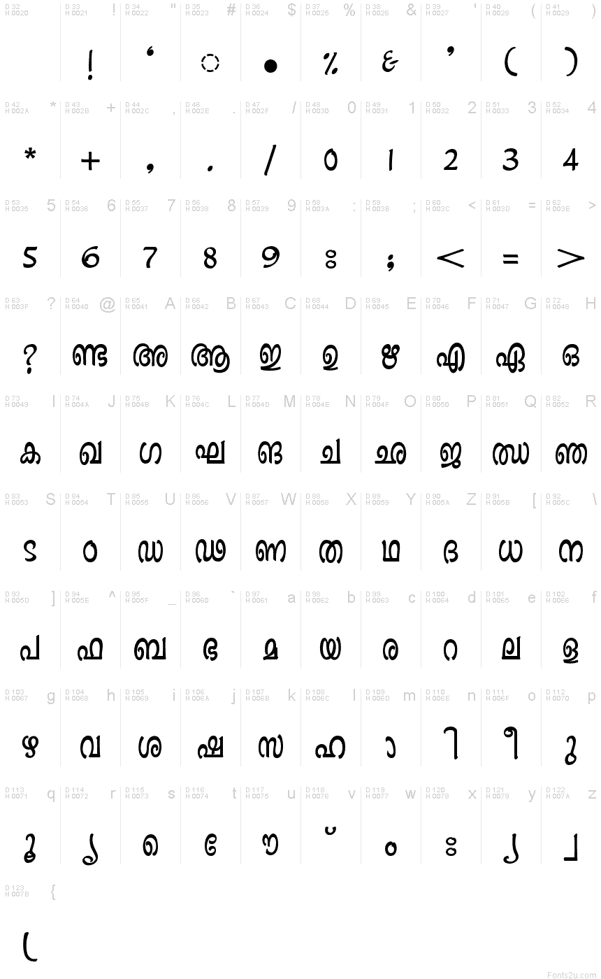 Ashique ML Minnu Bold font