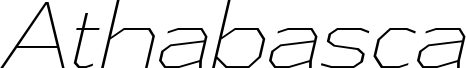 AthabascaEl-Italic шрифт
