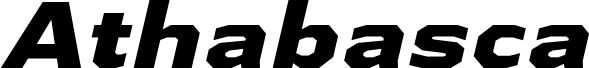 AthabascaExEb-Italic шрифт