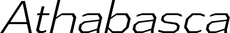 AthabascaLt-Italic 字体