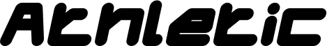Podgląd czcionki ATHLETIC Bold Italic