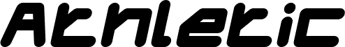 Podgląd czcionki ATHLETIC Italic