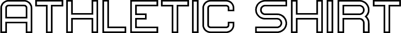 Athletic Shirt Hollow Regular font