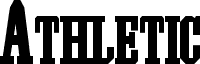 Preview of the Athletic Supporter font