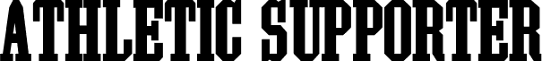 Preview of the Athletic Supporter font