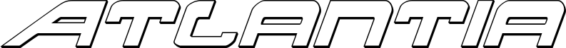 Pré-visualização da fonte Atlantia 3D Italic