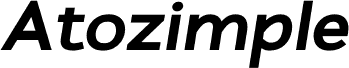 Atozimple ExtraBold Italic