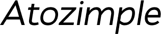 Atozimple Medium Italic