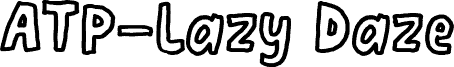 Anteprima del carattere ATP-Lazy Daze