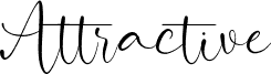 Pré-visualização da fonte Attractive