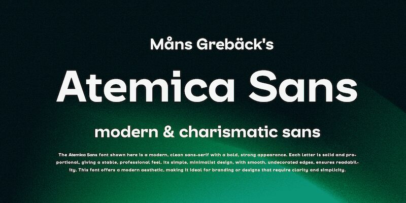 Atemica Sans Schriftart