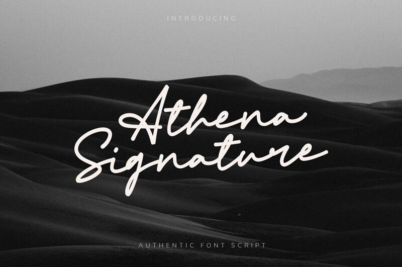Athena Signature Czcionka
