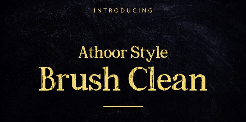 Athoor Style Brush Clean Czcionka