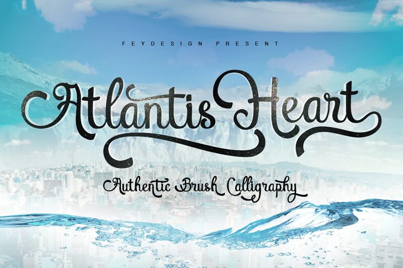Atlantis Heart Schriftart