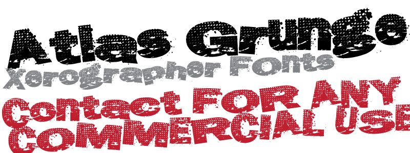 AtlasGrunge Czcionka