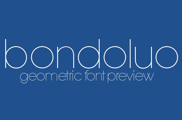 Bondoluo Peek Czcionka