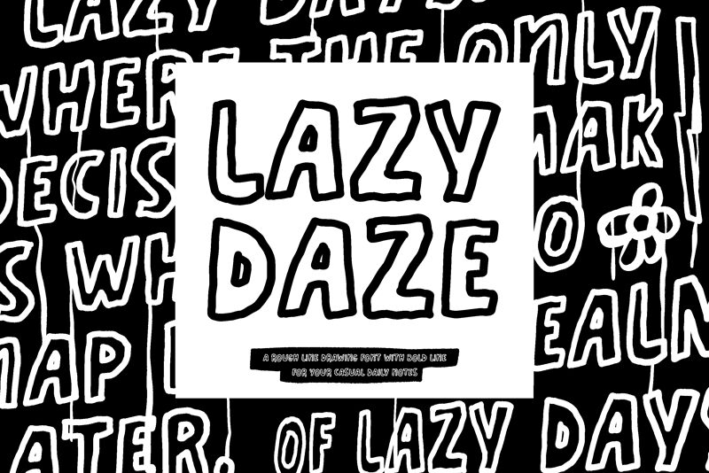 ATP-Lazy Daze Schriftart