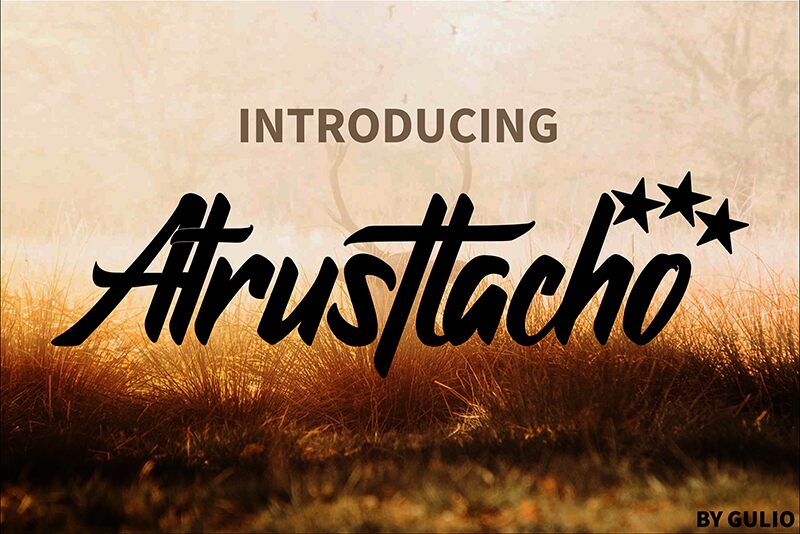 Atrusttacho Schriftart