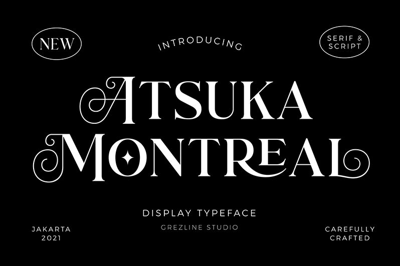 AtsukaMontreal-Regular — Prezentace písma