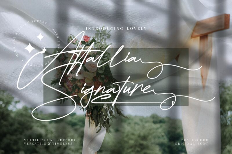 Attallia Signature Schriftart