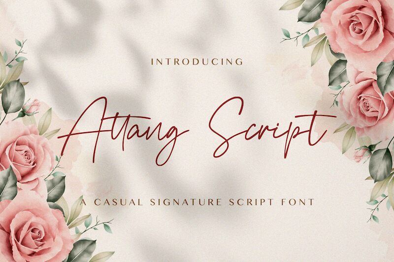 Attang Script Шрифт