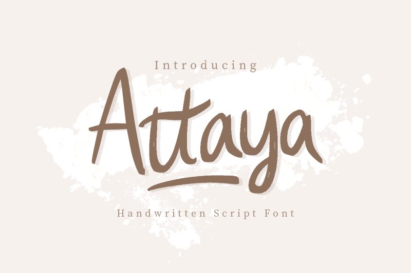 Attaya Schriftart