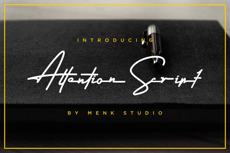 Attention Script Schriftart