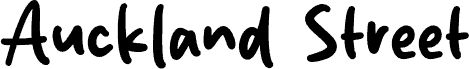 Auckland Street 字体