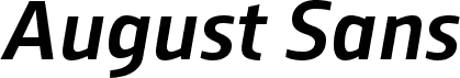 August Sans Reduced 66 Medium Italic