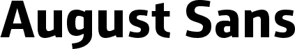August Sans Reduced 75 Bold