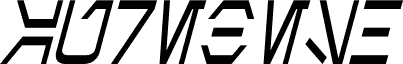 Aurebesh Condensed Italic