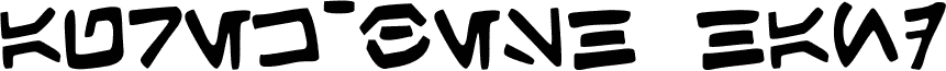 Preview of the Aurek-Besh Hand font