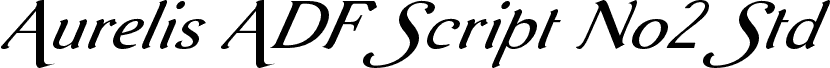 AurelisADFScriptNo2Std-Italic