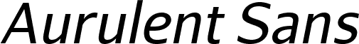 AurulentSans-Italic