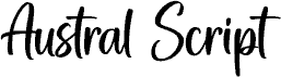 Podgląd czcionki Austral Script