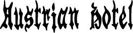 Austrian Hotel font