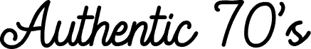 Authentic 70's Regular шрифт