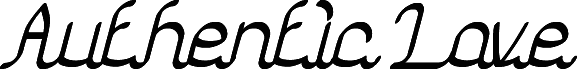Vorschau der Schriftart Authentic Love-thin