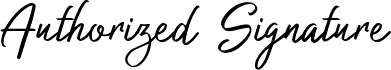 Authorized Signature Regular