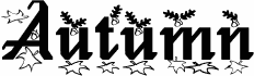 Preview of the Autumn font