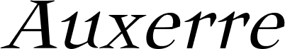 Auxerre 46 Light Italic reduced