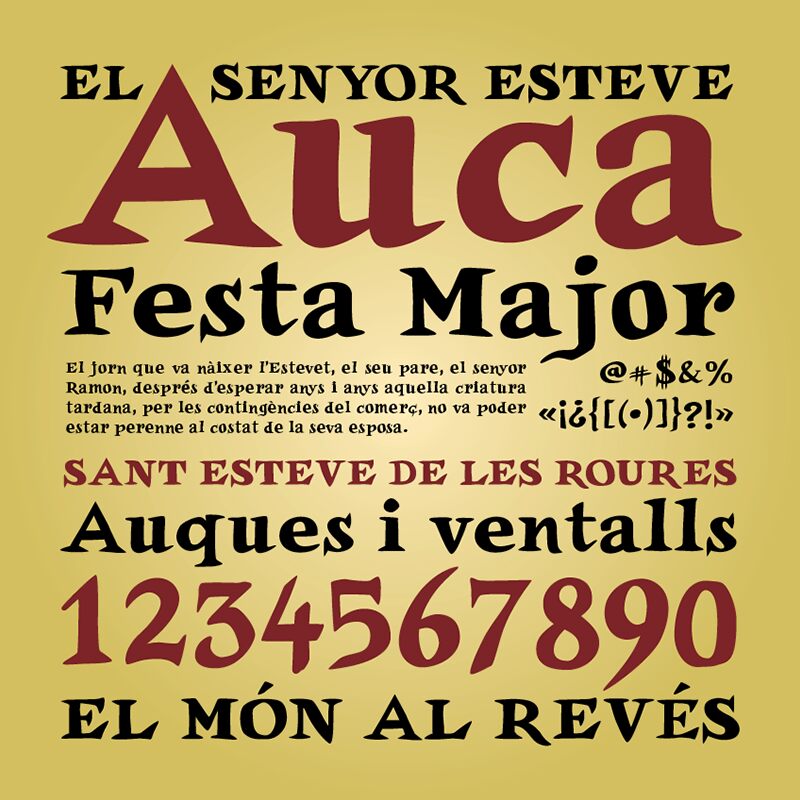 Auca 字体