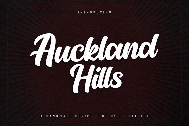 Auckland Hills — Schriftpräsentation