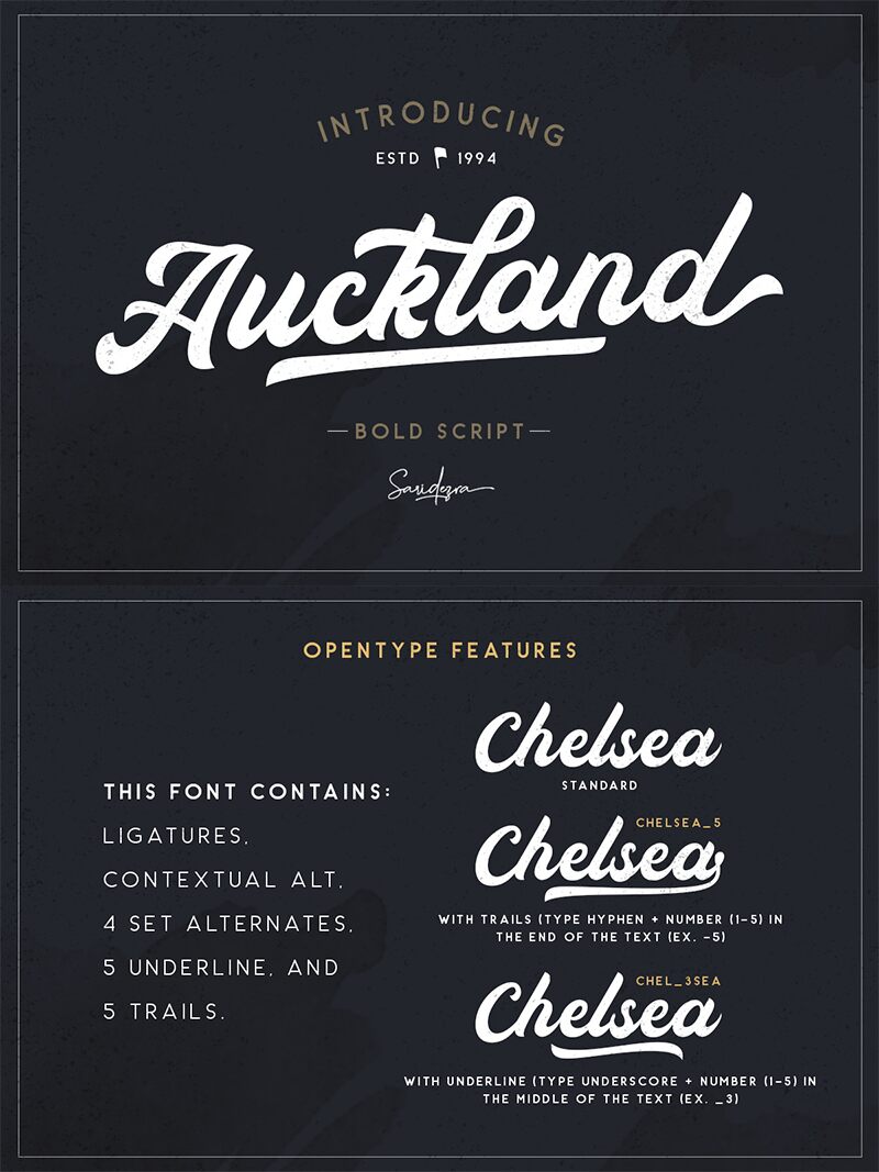 Auckland Script Schriftart